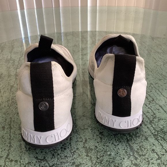 JIMMY CHOO stretch-suede slip-on Fashion sneakers of women. - Picture 9 of 13